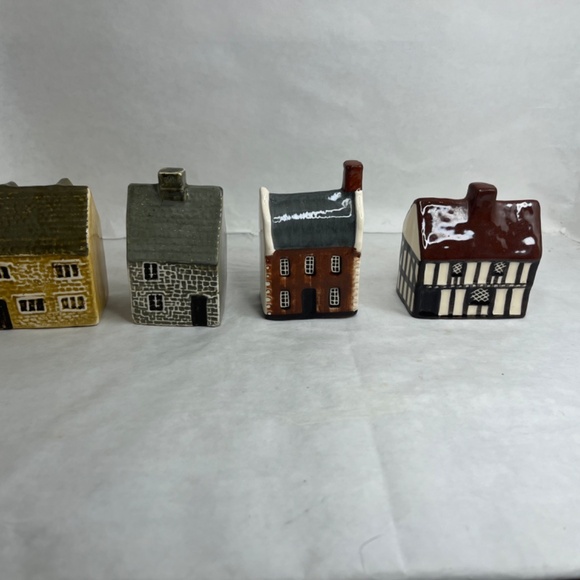 Vintage Mudlen End Studios Mini Ceramic Houses Made In England LOT 10 RARE - Picture 9 of 11
